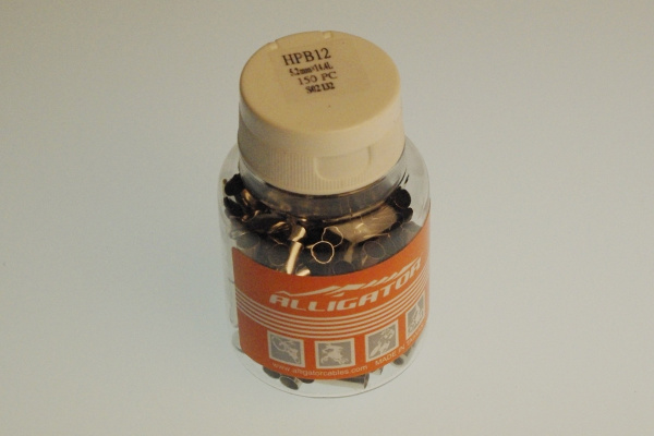 Наконечник оплетки LY-HPB12, 5.2х14.4мм, серебрист., упак. 100шт.